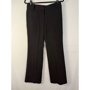 Ann Taylor LOFT Julie Trouser Women 4P Black Excellent Straight Leg Petite Pants